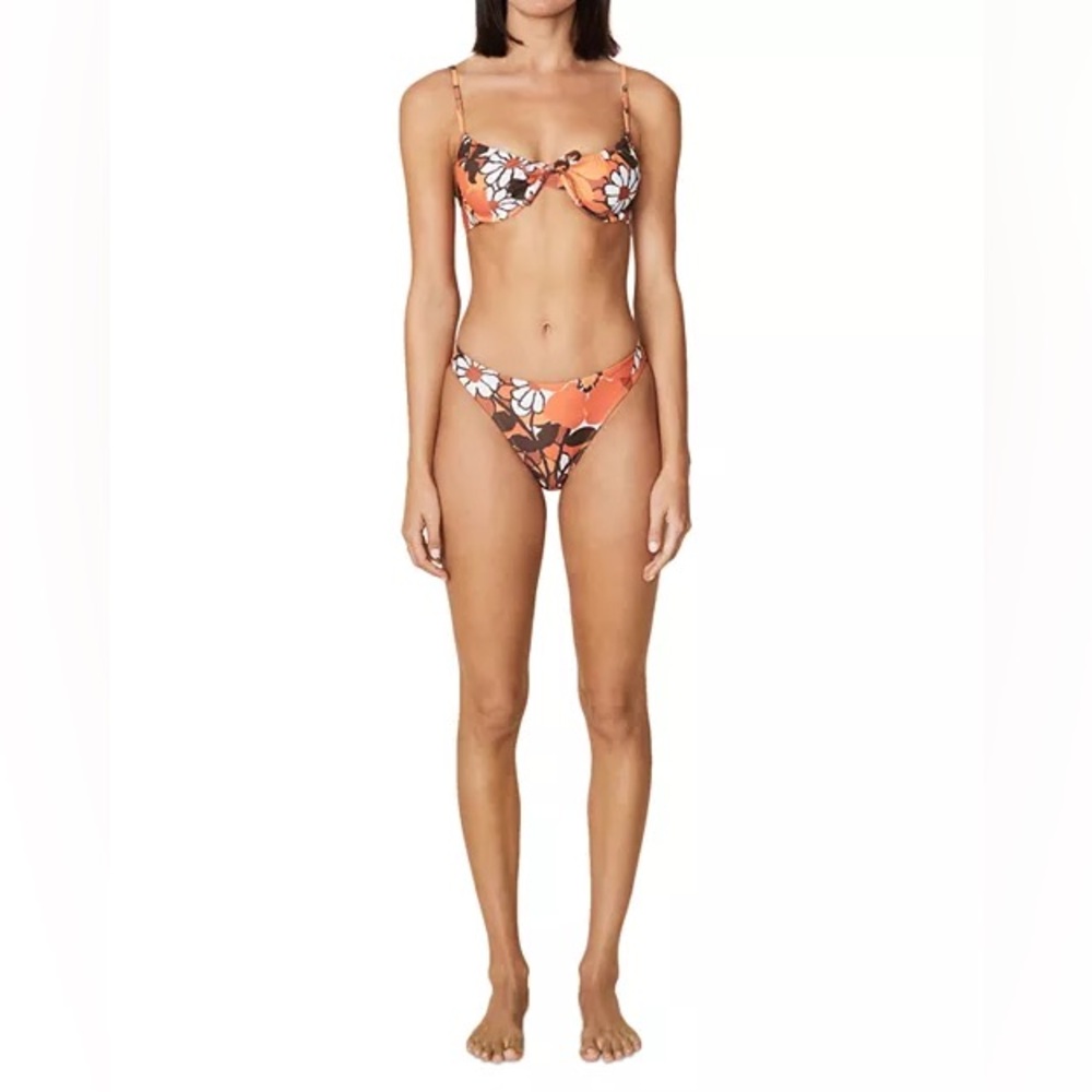 NWT Faithfull the Brand Floral Bikini Set Size M US 6